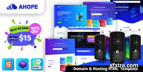 ThemeForest - Ahope v1.0 - Hosting Template With WHMCS - 25220667