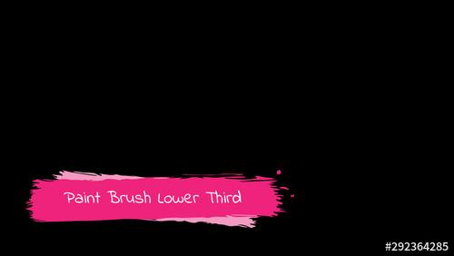 Paint Brush Lower Third - 292364285 - 292364285