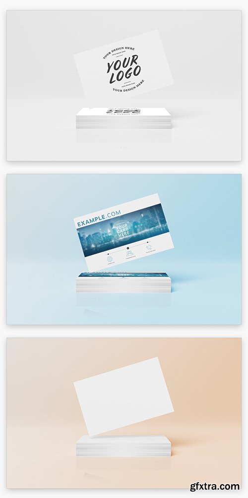 Stack of Business Cards Mockup 222040988