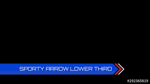 Sporty Arrow Lower Third - 292365819 - 292365819