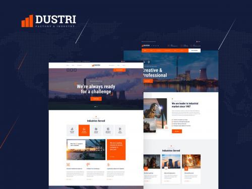 Dustri - Factory & Industrial PSD Template - dustri-factory-industrial-psd-template