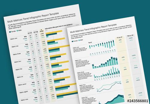 Multiple Metric Report Infographic Layout - 243566801 - 243566801