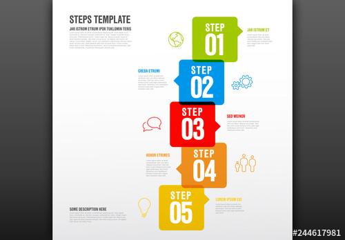 5 Step Infographic Layout - 244617981 - 244617981