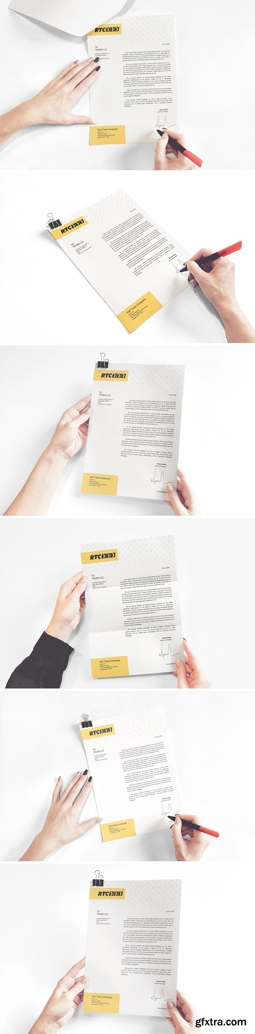 A4 Paper / Business Letter / Letterhead Mockup