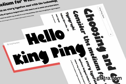 KingPing, super casual display font