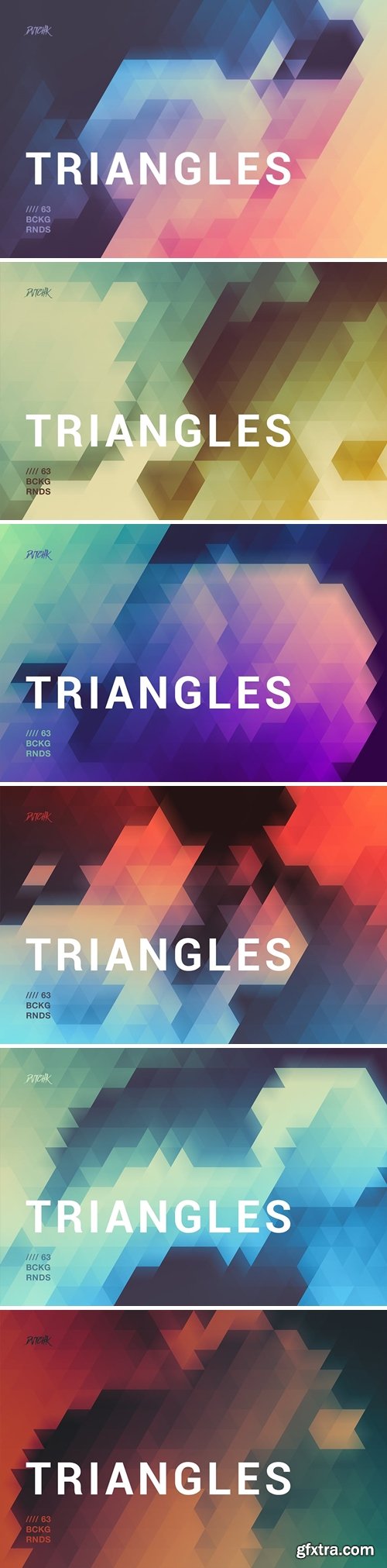 Blurry Triangles Backgrounds