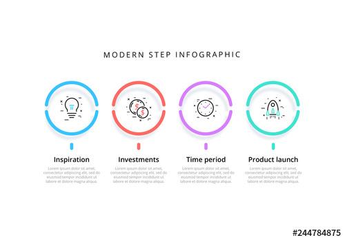 4 Step Infographic - 244784875 - 244784875