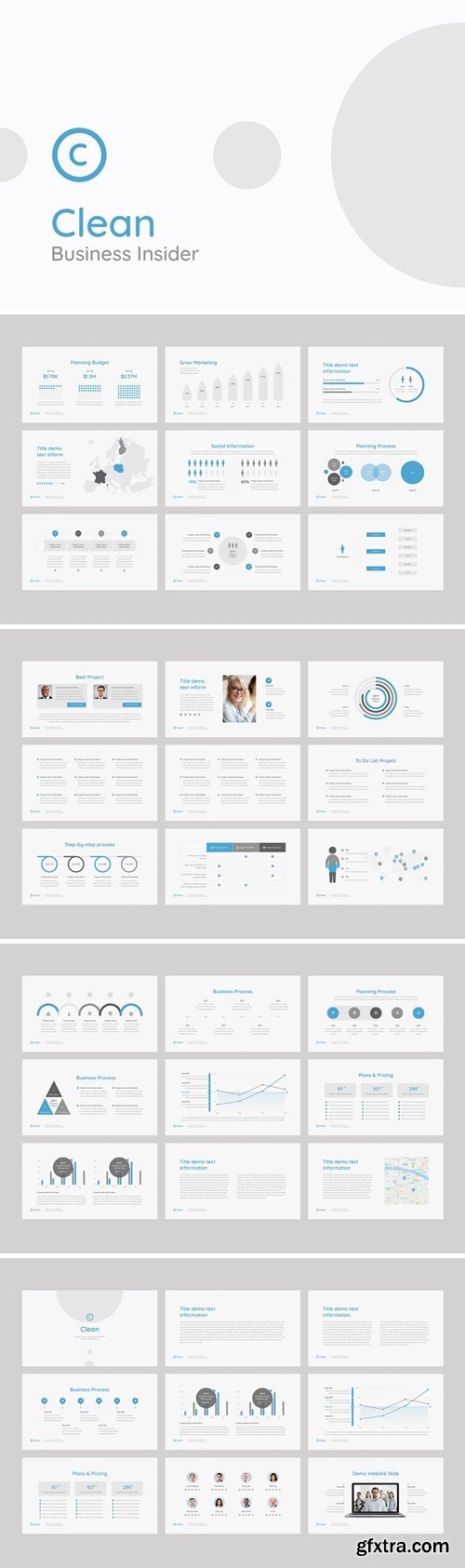 Clean - Business Insider Powerpoint, Keynote and Google Slides Templates