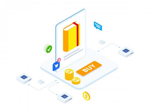 E-commerce on Blockchain Isometric 4 - FV - e-commerce-on-blockchain-isometric-4-fv