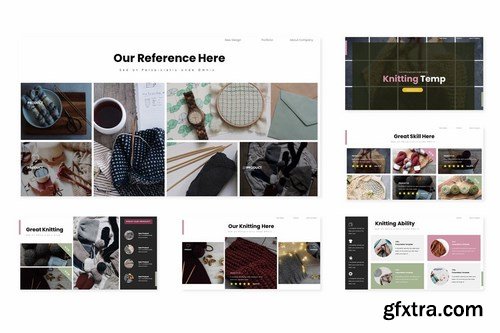 Knitting - Powerpoint Google Slides and Keynote Templates