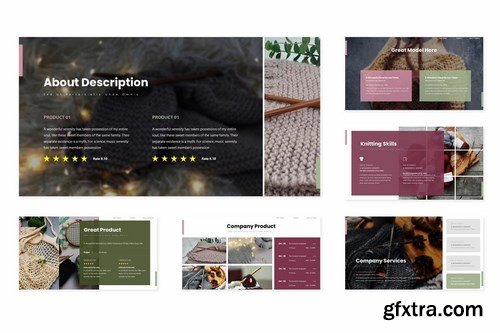 Knitting - Powerpoint Google Slides and Keynote Templates