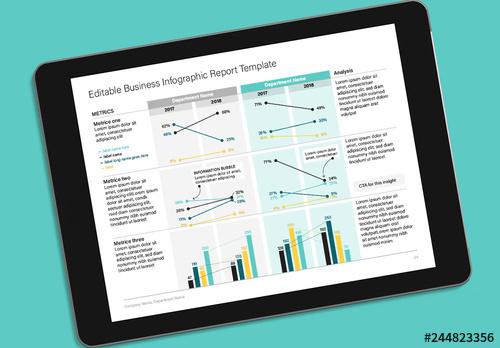 Business Report Infographic Layout - 244823356 - 244823356