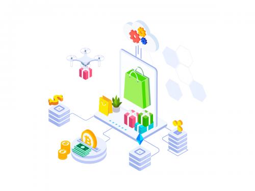 E-commerce on Blockchain Platform Isometric - FV - e-commerce-on-blockchain-platform-isometric-fv-7e8bcdbe-5170-47c2-aff3-d7676cc2c21b