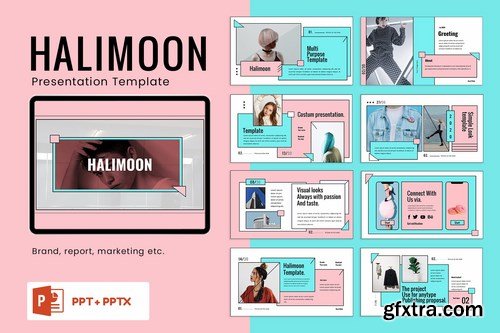 Halimoon Powerpoint Google Slides and Keynote Templates