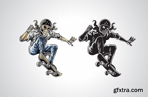 Skull Skateboard