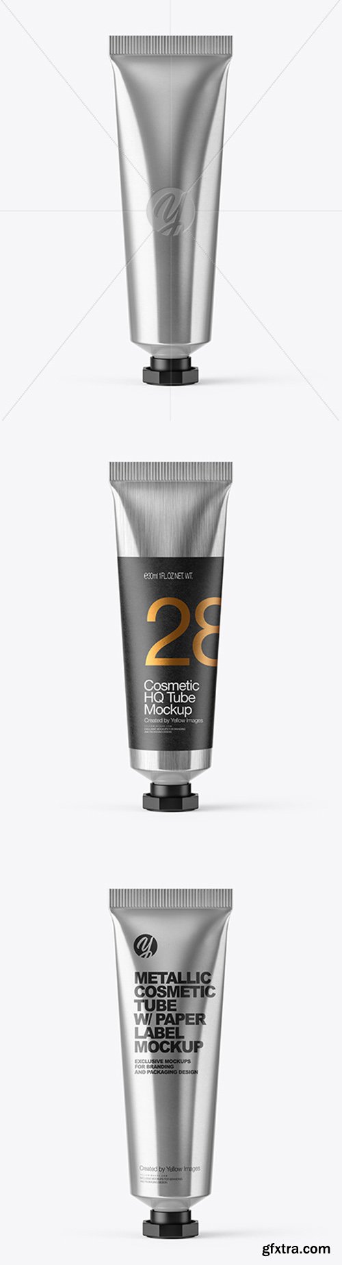 Metallic Cosmetic Tube Mockup 51106