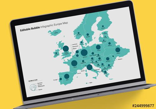 European Map Infographic Layout - 244999877 - 244999877