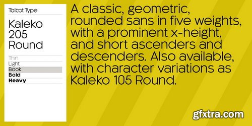 Kaleko 205 Round Font Family