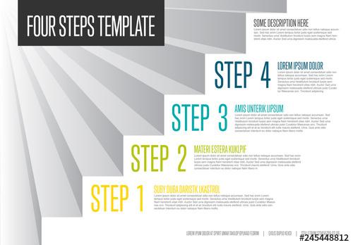 4 Step Infographic Layout - 245448812 - 245448812