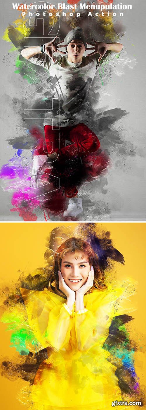 GraphicRiver - Watercolor Blast Manipulation 25112808