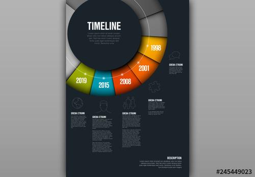 Circular Timeline Infographic Layout - 245449023 - 245449023