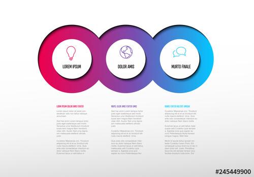 Colorful Circles Infographic Layout - 245449900 - 245449900