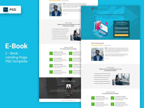 Ebook Landing Page PSD Template-03 - ebook-landing-page-psd-template-03