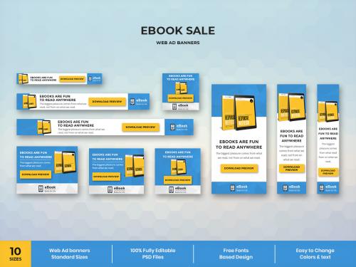 Ebook Web Ad Banners Template - ebook-web-ad-banners-template