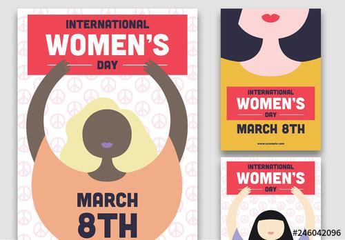 International Women's Day Peaceful Change Flyer Layouts - 246042096 - 246042096