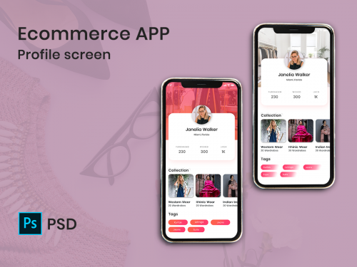 Ecommerce APP - Profile Screens - ecommerce-app-profile-screens