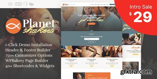 ThemeForest - Planet Shakers v1.0 - Church & Religion WordPress Theme - 24536519