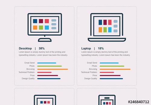 Comparison Infographic with 4 Devices - 246840712 - 246840712