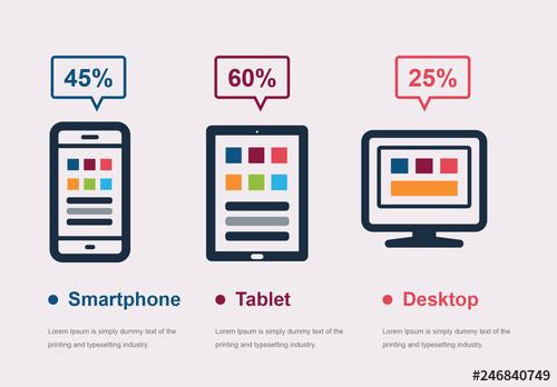 Infographic with 3 Devices - 246840749 - 246840749