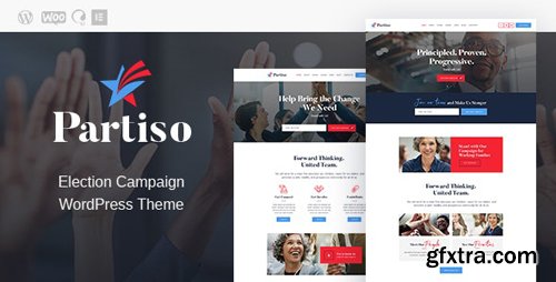 ThemeForest - Partiso v1.1.1 - Political WordPress Theme for Party & Candidate - 23468547