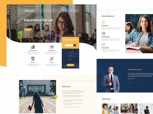 Edubird - Education PSD Template - edubird-education-psd-template