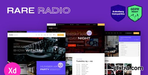 ThemeForest - Rare Radio v1.0 - Online Music Radio Station & Podcast WordPress Theme - 24461451