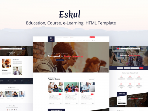 Education-Course-e-Learning and Events HTML Template - education-course-e-learning-and-events-html-template