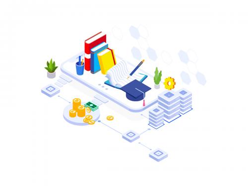 Education Fund Blockchain Platform Isometric - FV - education-fund-blockchain-platform-isometric-fv-006f9824-ef61-45f0-b02e-c7213ed55fe4