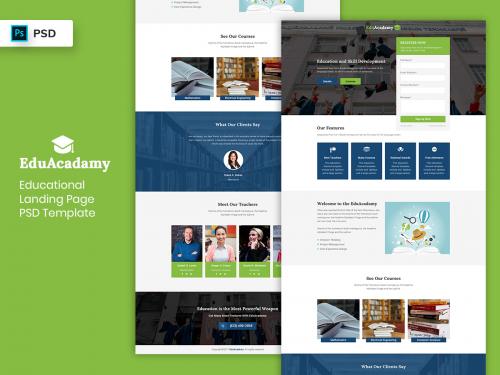 Educational Landing Page PSD Template-04 - educational-landing-page-psd-template-04