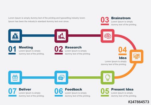 Timeline History Infographic Layout - 247864573 - 247864573