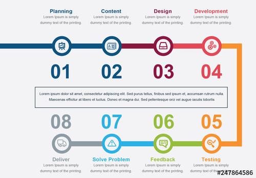 Timeline Process Infographic Layout - 247864586 - 247864586