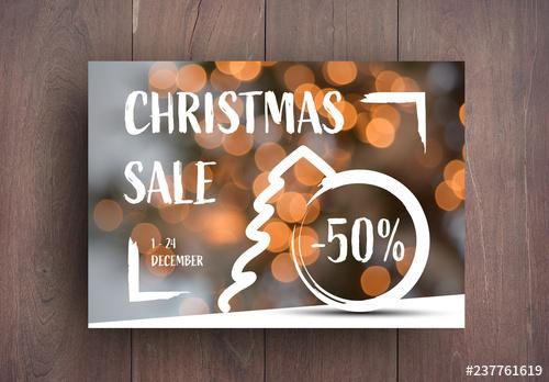 Holiday Sale Card Layout - 237761619 - 237761619