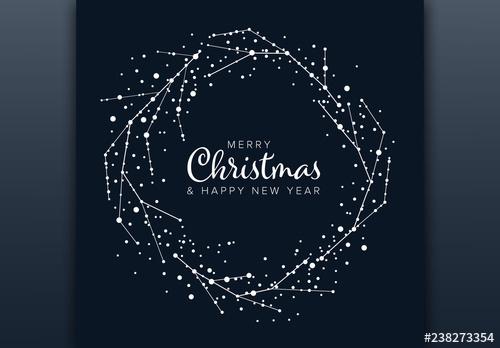 Minimalist Christmas Card Layout - 238273354 - 238273354