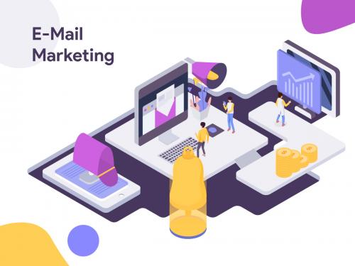 Email Marketing Isometric Illustration - email-marketing-isometric-illustration