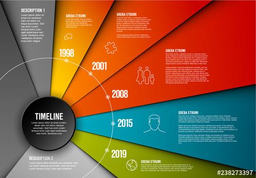 Circular Timeline Infographic Layout - 238273397 - 238273397