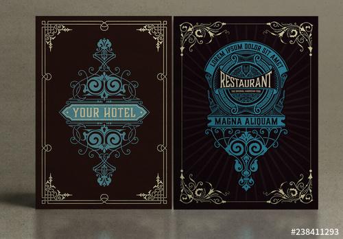 2 Vintage-Style Poster Layouts - 238411293 - 238411293