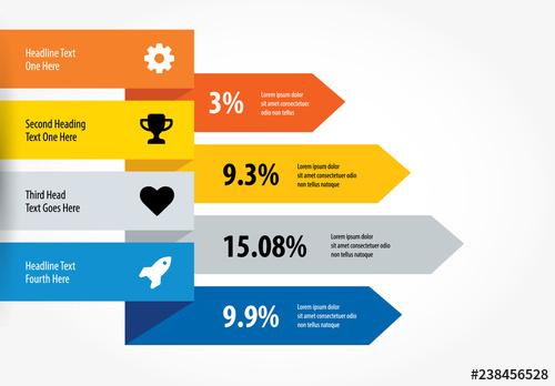 Banners with Arrows Infographic Layout - 238456528 - 238456528