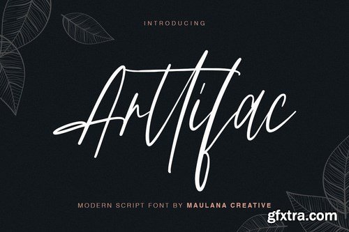 Arttifac - Modern Script Font