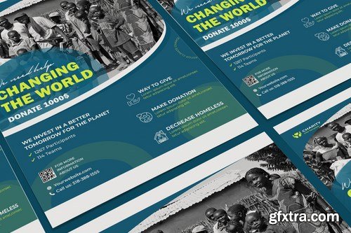 Charity, NGO, Non-Profit Poster PSD Template