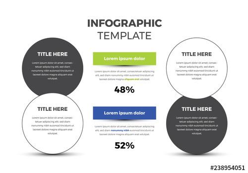 Infographic Layout With Circle Elements - 238954051 - 238954051